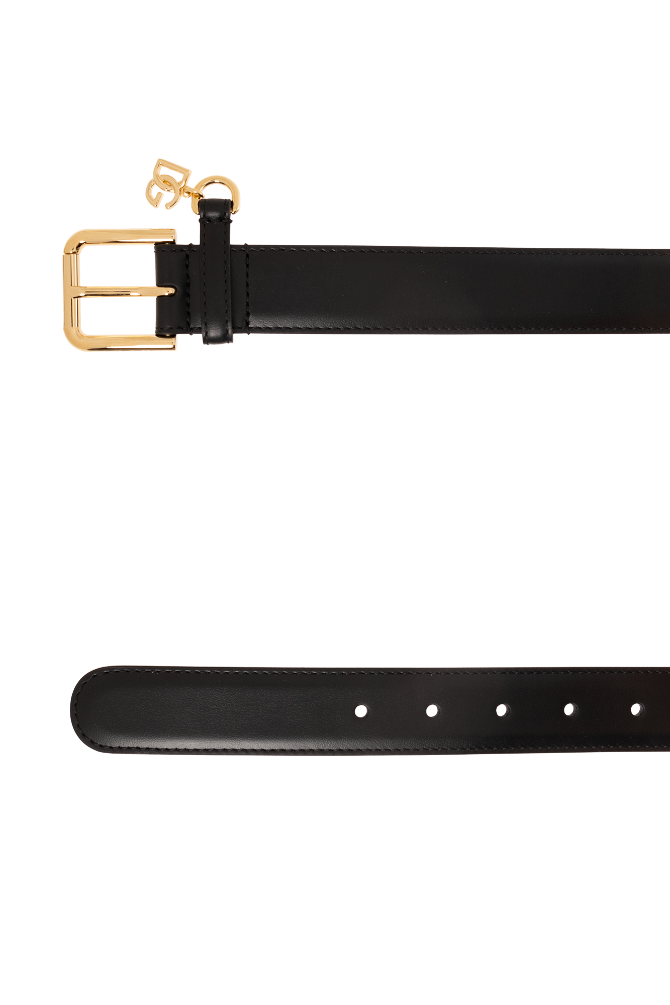 ベルト DOLCE & GABBANA Woman Belt Black BE1635AW576 80999 DG charm belt in Black for Women | Dolce&Gabbana® US